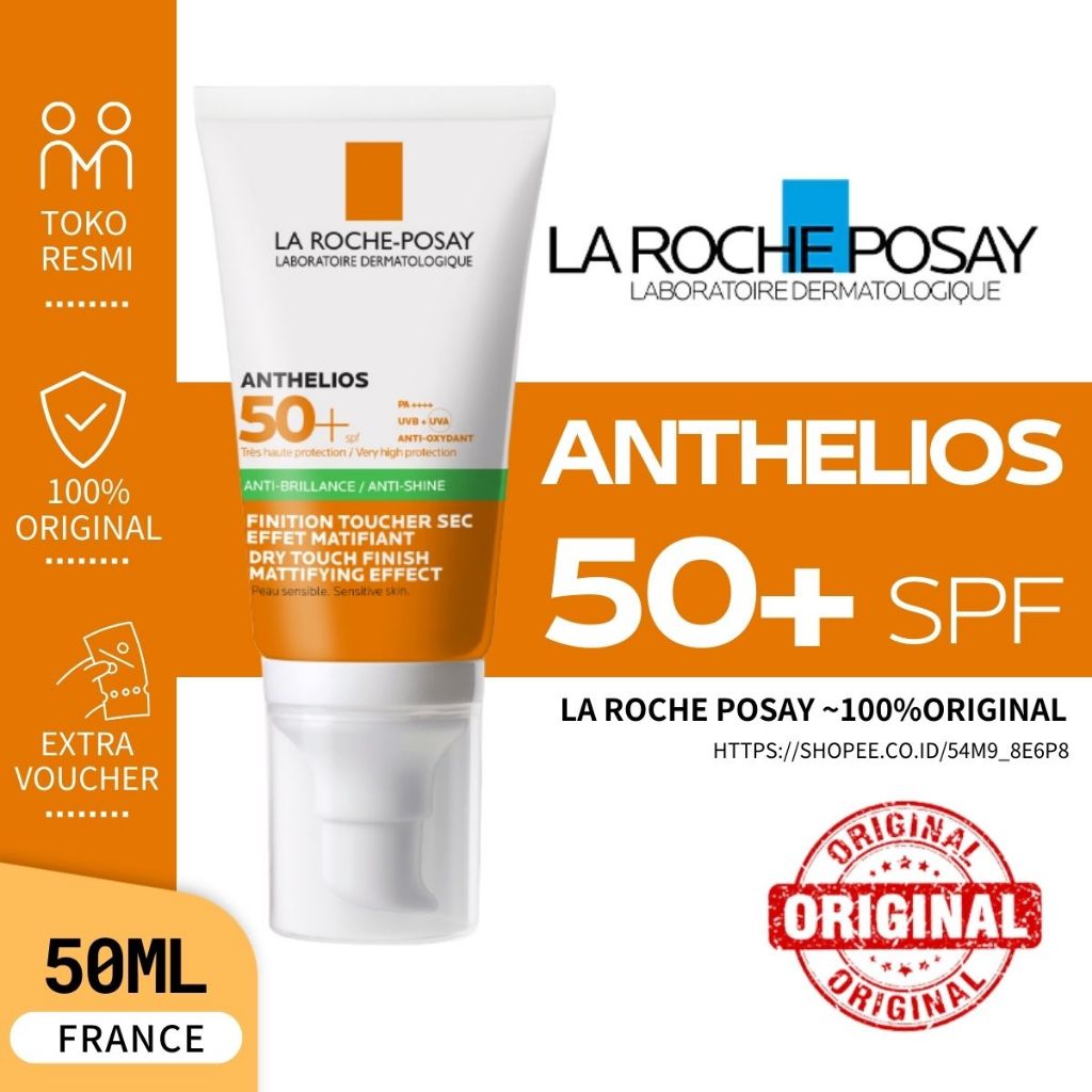 ضدآفتاب کنترل چربی لاروش پوزای مدل Anthelios UVMune 400 Oil Control Fluid SPF50+ حجم ۵۰ میل - نمای جلو بطری
