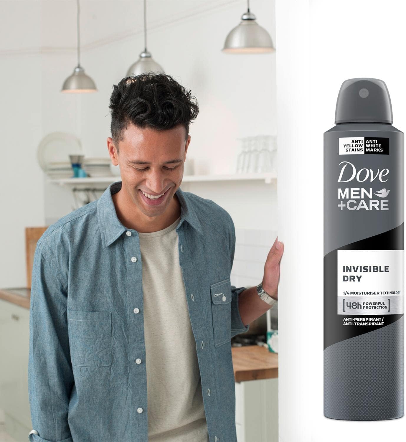 مشخصات اسپری دئودورانت Dove مردانه Invisible Dry 250 میلیلیتر