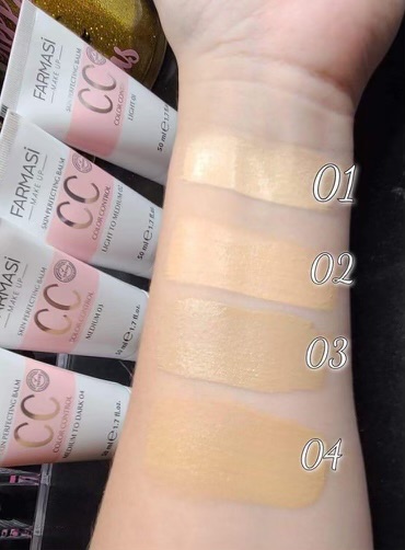 رنگ بندی سی سی کرم فارماسی شماره 2 حجم  50 میل