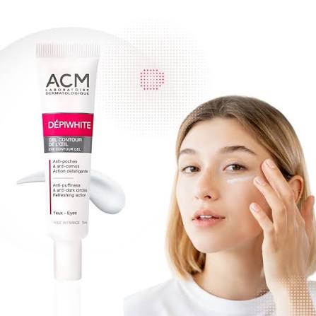 نحوه استفاده از ژل دور چشم ACM Depiwhite با ضربات ملایم انگشت روی ناحیه دور چشم