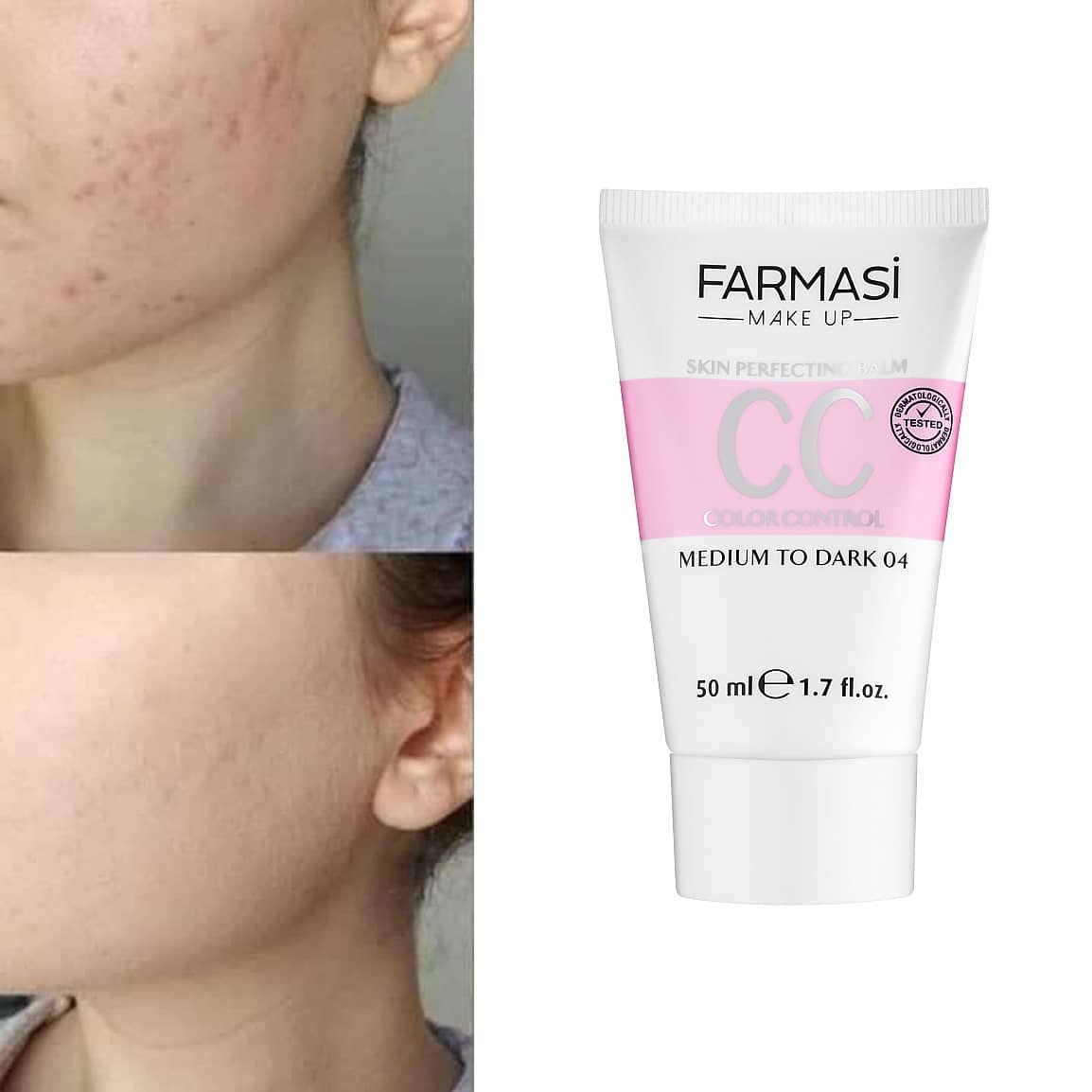 پوشانندگی یکدست سی سی کرم فارماسی شماره 2 حجم 50 میل