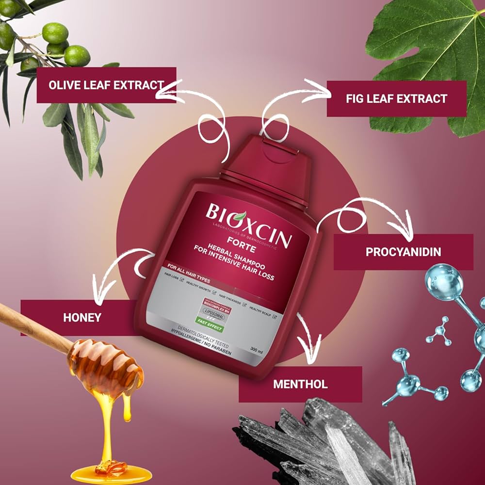 معرفی شامپو ضد ریزش مو بیوکسین فورت Bioxcin Forte حجم 300 میل