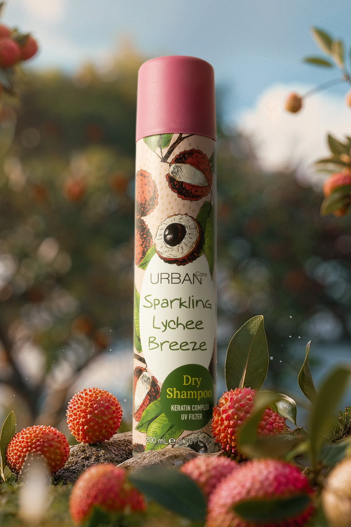 شامپو خشک Urban Care با رایحه لیچی