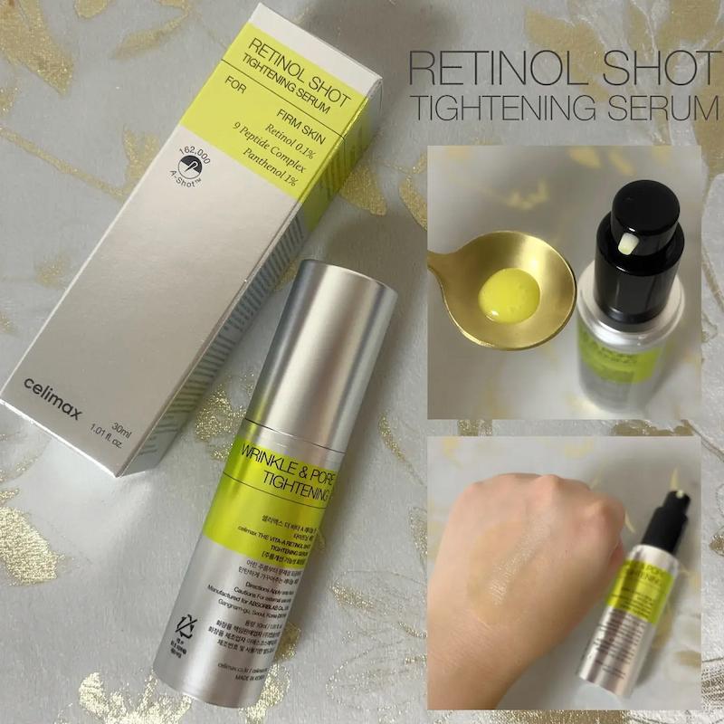 نحوه استفاده سرم ضد چروک رتینال شات سلیمکس Celimax حجم 30 میل