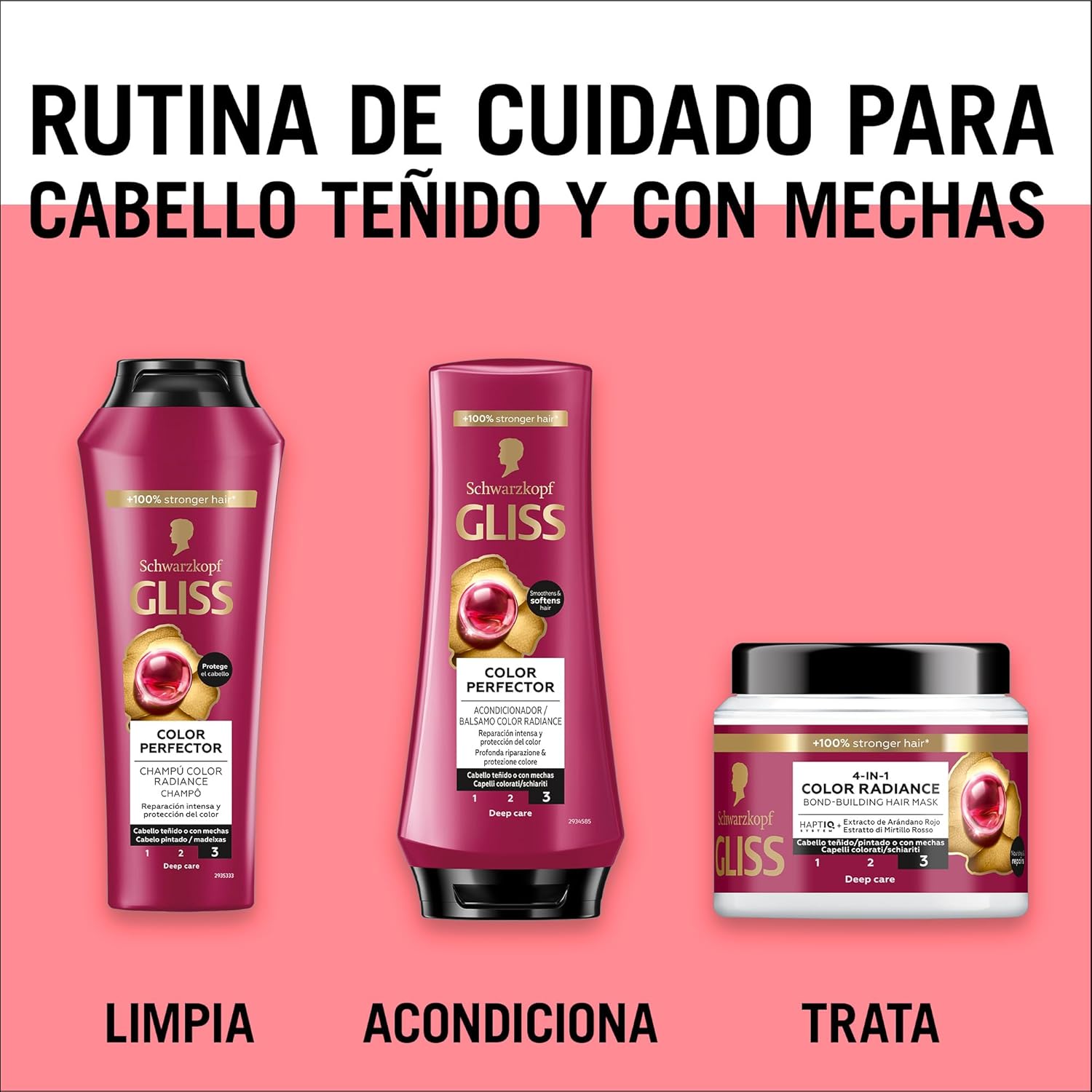 ماسک مو تثبیت کننده رنگ مو Gliss