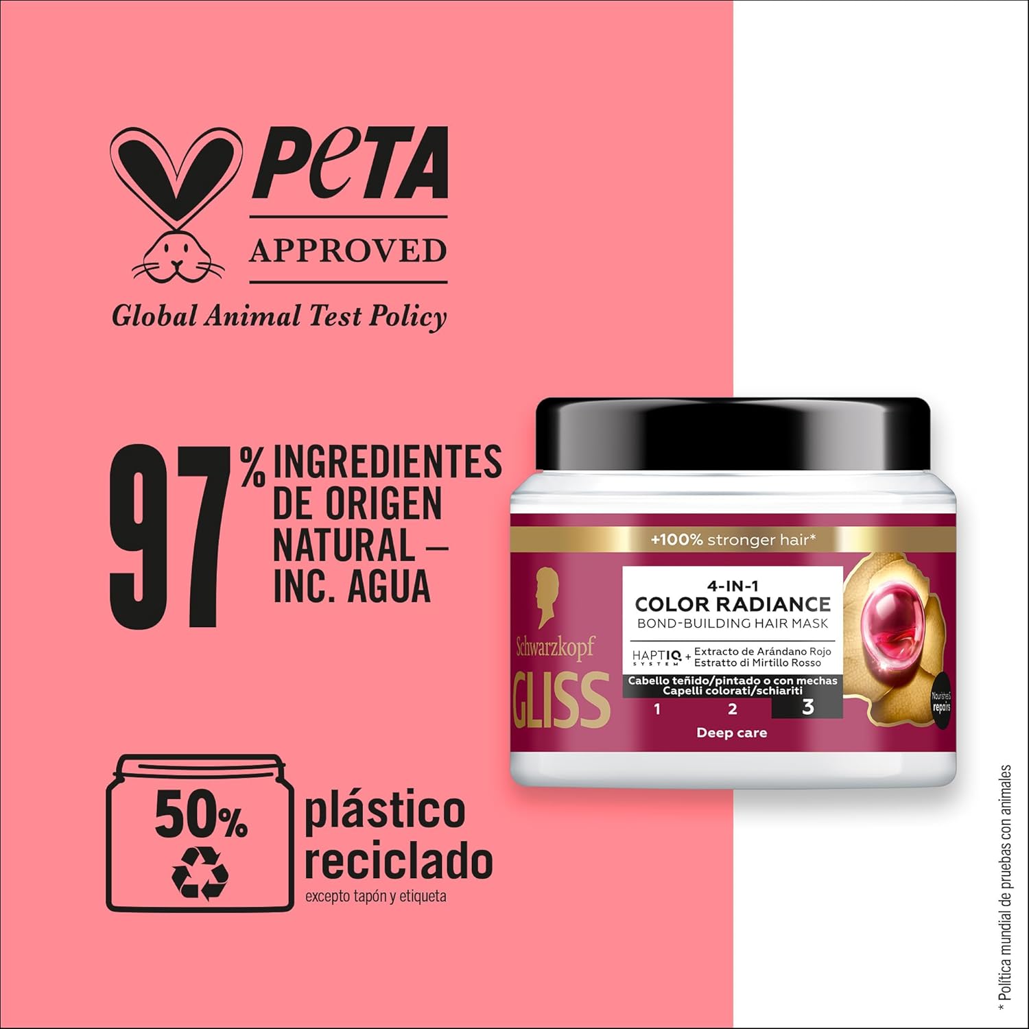 ماسک مو مخصوص موهای رنگ شده گلیس