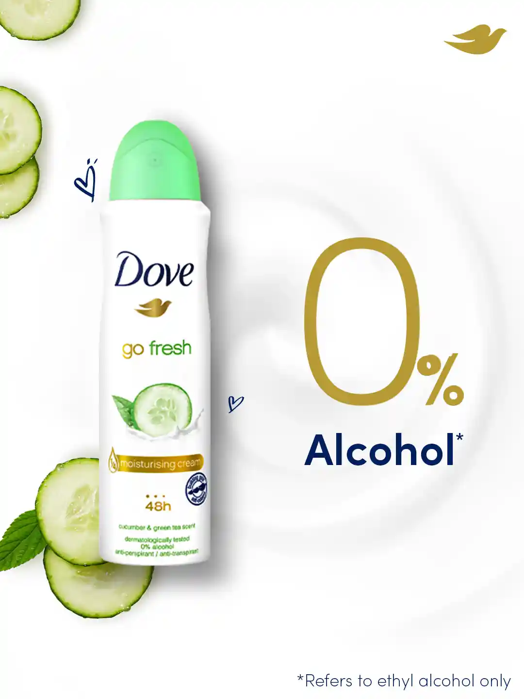 اسپری داو مخصوص پوست حساس بدون الکل