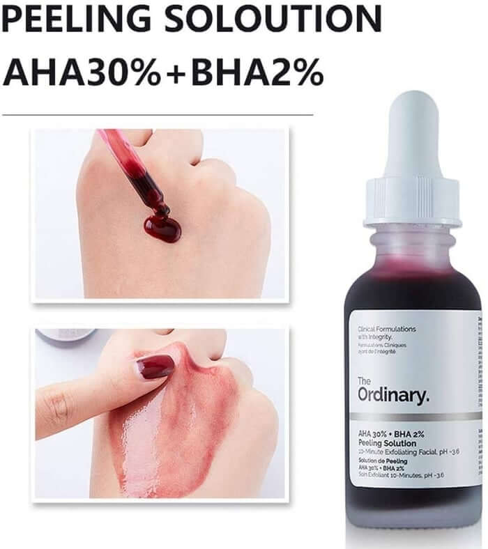 ترکیب AHA 30٪ + BHA 2٪ برای لایهبرداری سطحی و عمقی