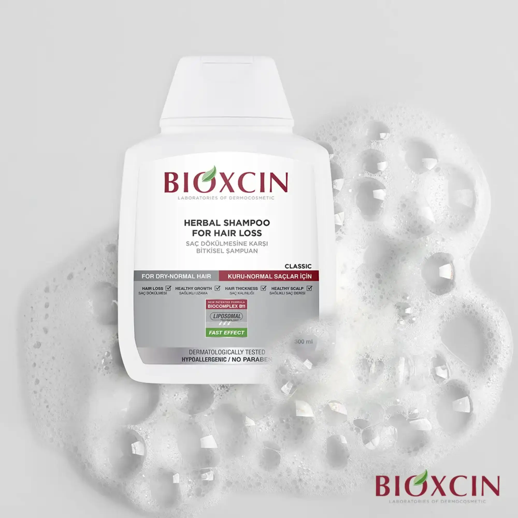 شامپو BIOXCIN موهای چرب برای کنترل چربی و کاهش ریزش