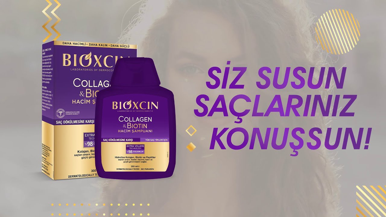 شامپو Bioxcin Collagen Biotin برای افزایش حجم و ضخامت مو