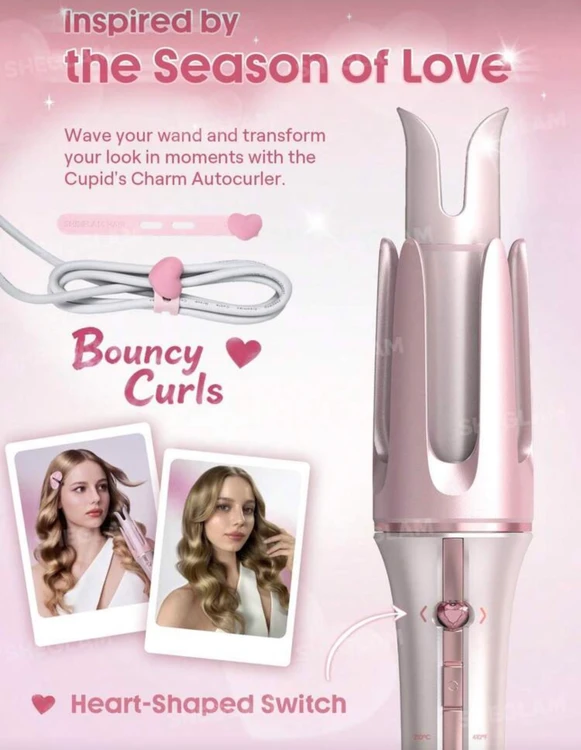 دکمه قلبشکل و بند سیم قلبی فرکننده شیگلم Cupid's Charm - طراحی فانتزی و عاشقانه