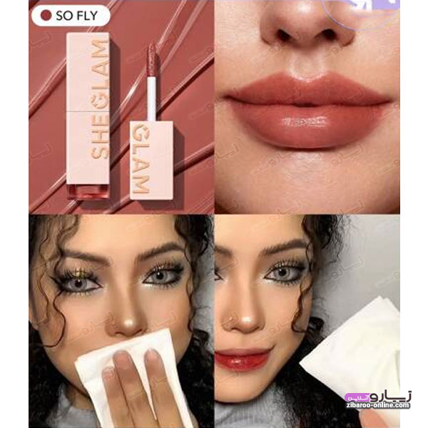 تست تینت لب مایع شیگلم Sheglam مدل So Fly