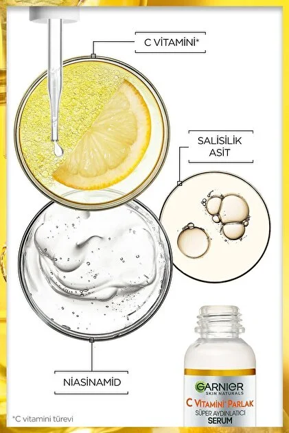 ترکیبات موثر سرم ویتامین سی گارنیر