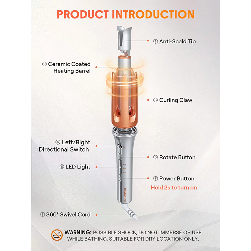 دستگاه فر مو ۲۵ میلی‌متری Sheglam