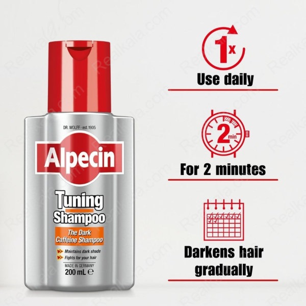 Alpecin Tuning Shampoo 200ml – محصول اصل آلمان با کافئین و بیوتین
