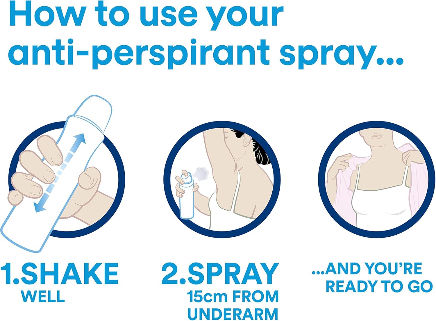 نحوه استفاده از اسپری دئودورانت داو