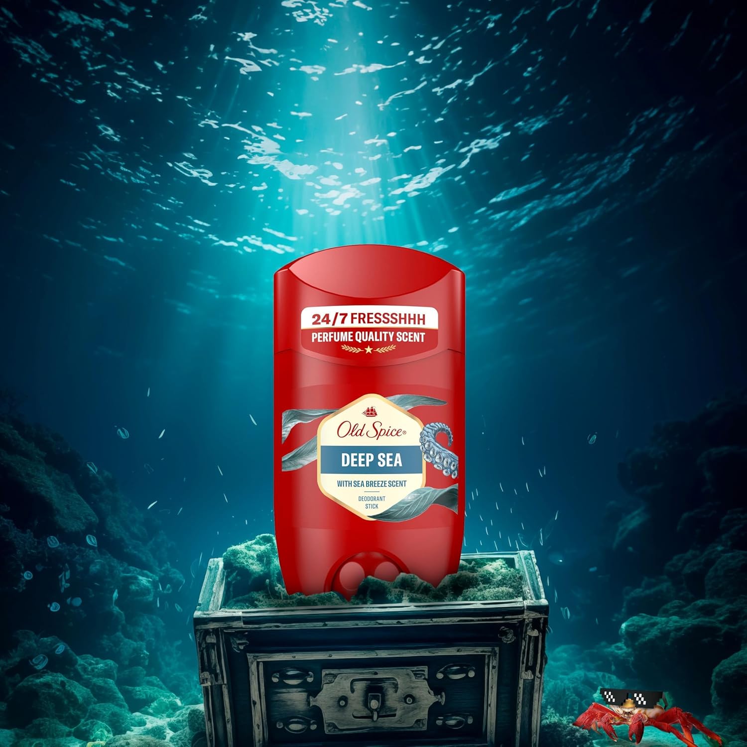بطری ۵۰ میلی‌لیتری دئودورانت Deep Sea اولد اسپایس مناسب برای سفر و باشگاه