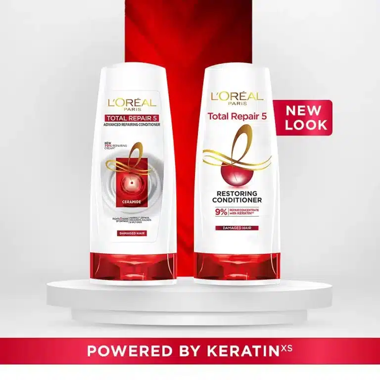 شامپو لورال Loreal موهای آسیب دیده و ضعیف 5 کاره مدل Komple Onarici حجم 300 میل