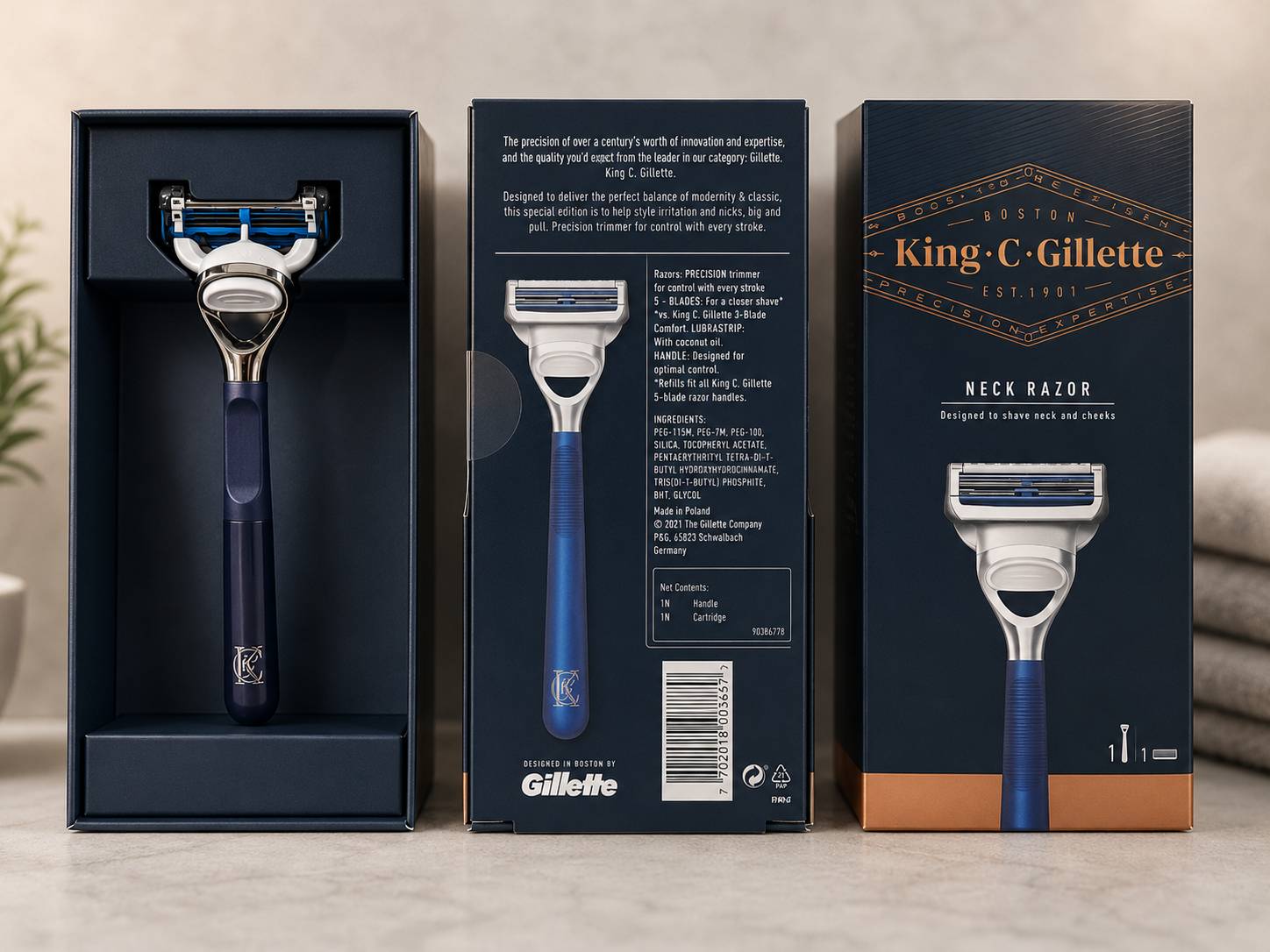 ژیلت Gillette سری King.C ست هدیه‌ای ارزان و ارزشمند برای آقایان عزیز و دوست داشتنی زندگیمان
