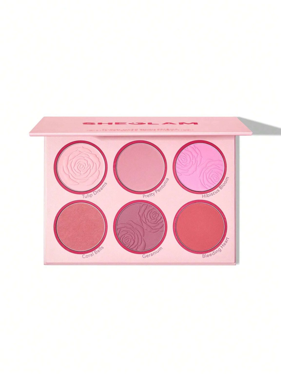پالت رژ گونه 6 رنگ شیگلم Sheglam مدل Foloral Flush رنگ Blushing Bouquet