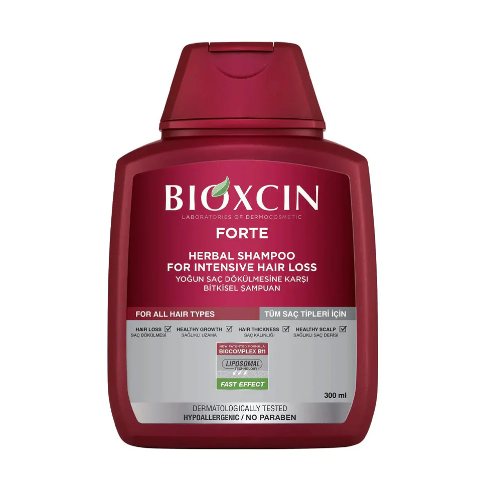 شامپو ضد ریزش بیوکسین فورت Bioxcin Forte حجم 300 میل