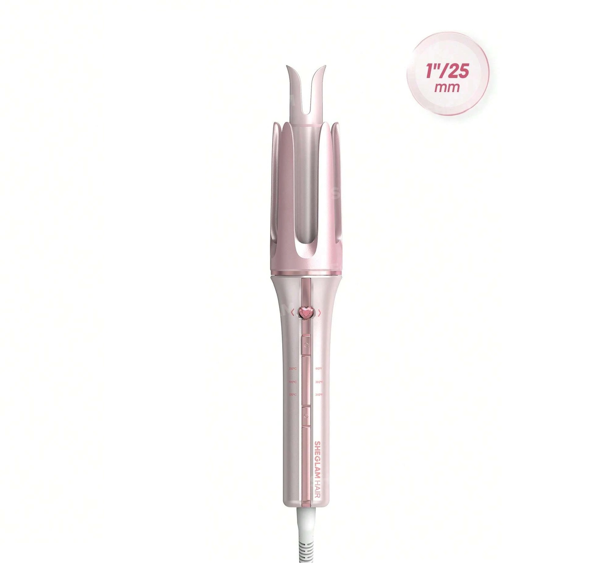 دستگاه فرکننده جادوئی مو شیگلم سایز 25mm مدل it-curl رنگ صورتی Sheglam