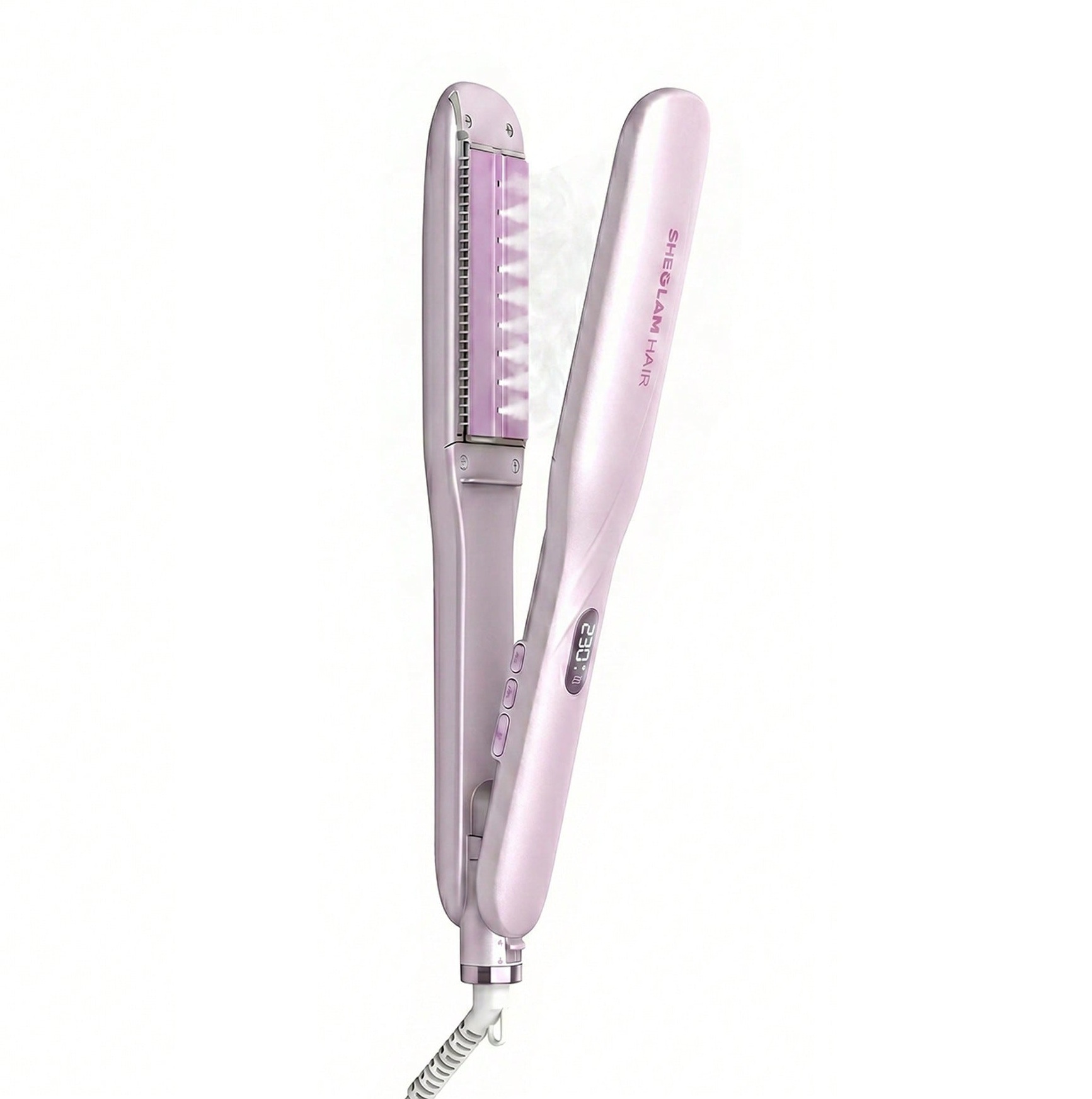 اتو مو بخار شیگلم Sheglam مدل Hydra Shot Steam Iron Pro