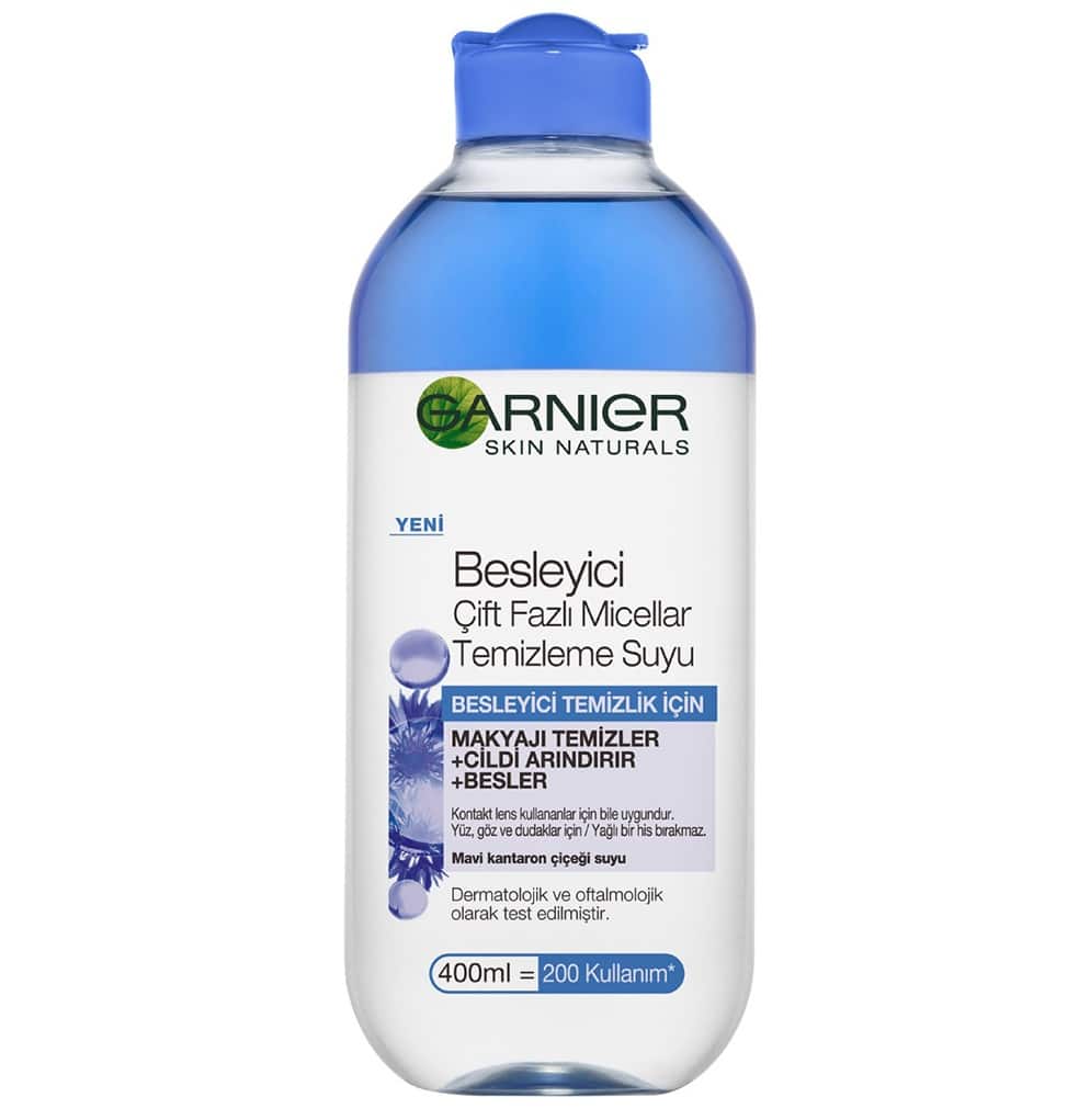 میسلار واتر دوفاز گارنیر Garnier انواع پوست عصاره خار مریم 400 میل