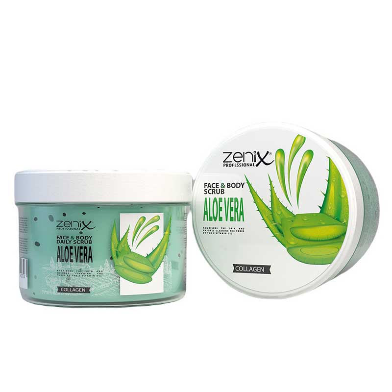 اسکراب صورت و بدن زنیکس رایحه آلوئه ورا 275 میل