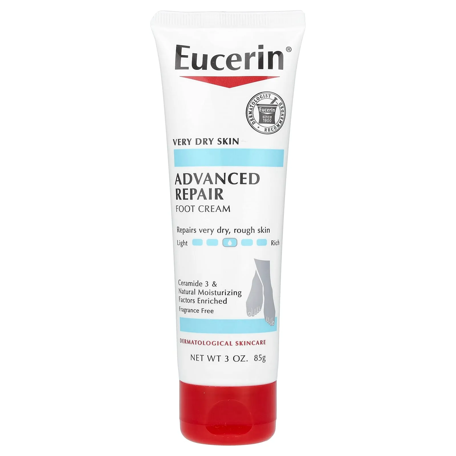 کرم پا ترمیم کننده اوسرین Eucerin مدل Advanced Repair وزن 85 گرم