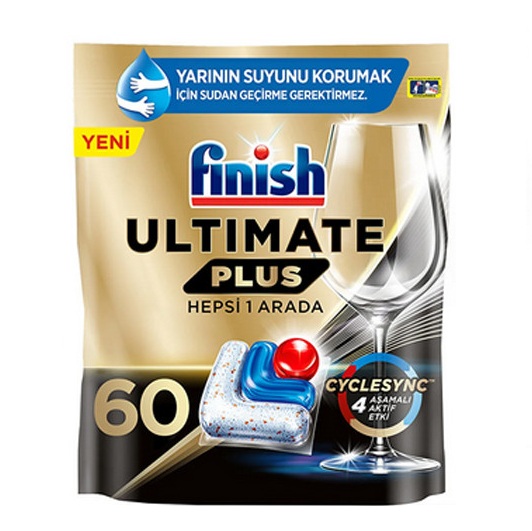 قرص ظرفشویی فینیش مدل کوانتوم اولتیمیت پلاس بسته 60 عددی