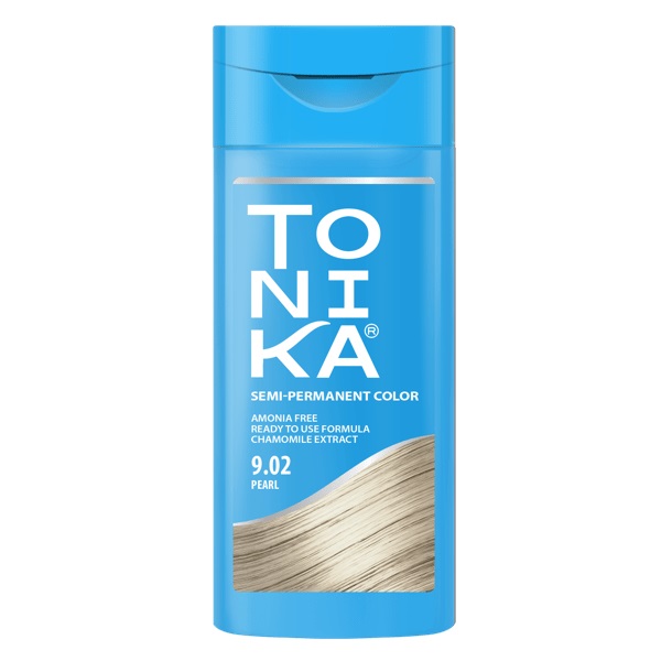 شامپو رنگ تونیکا Tohnika شماره 9.02 نقره‌ای حجم 150 میل