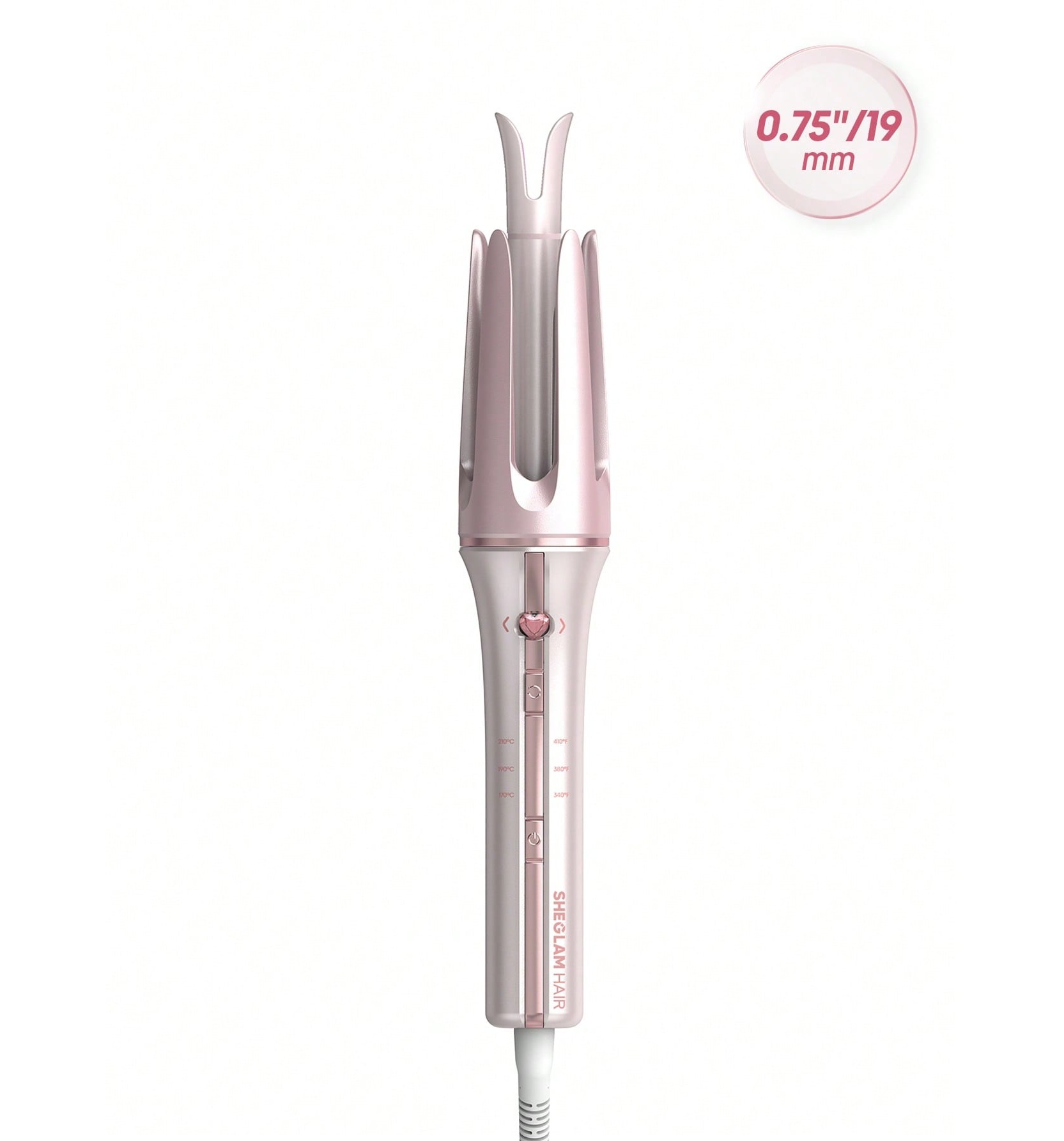 دستگاه فرکننده جادوئی مو شیگلم سایز 19mm مدل it-curl رنگ صورتی  Sheglam