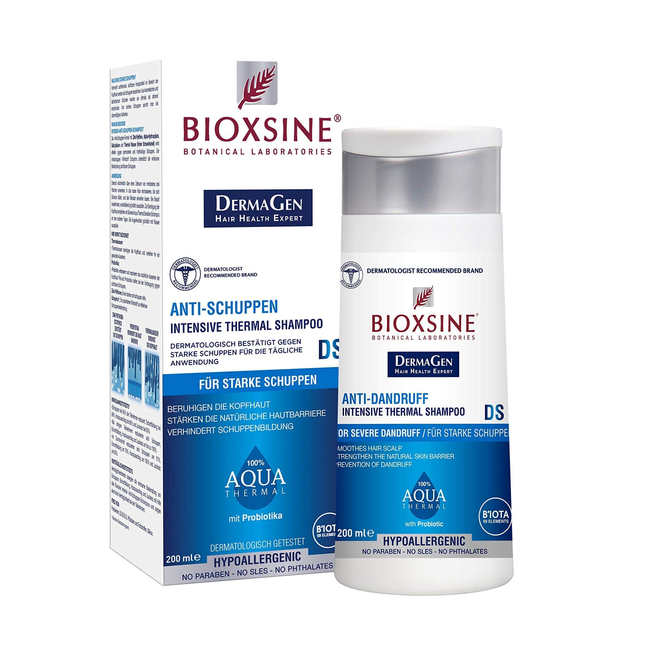 شامپو ضد شوره فوق قوی بیوکسین BIOXCIN Aqua Thermal DS حجم 200 میل