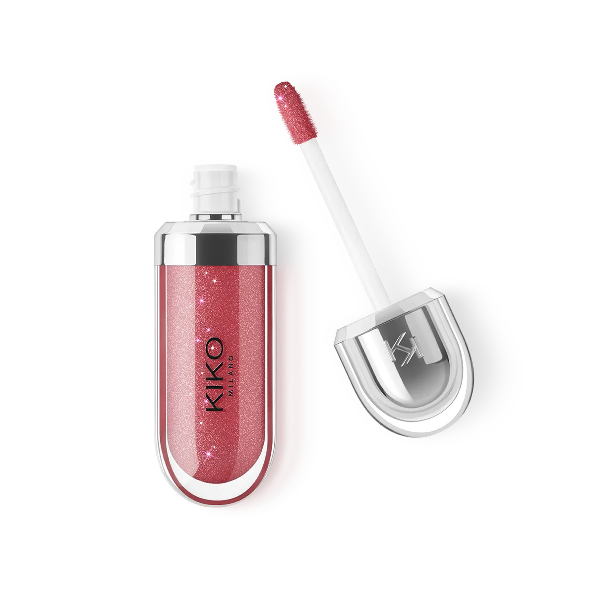 لیپ گلاس شاین دار و براق کیکو Kiko رنگ Sparkling Red Garnet شماره 22 مدل 3D Hydra Gloss