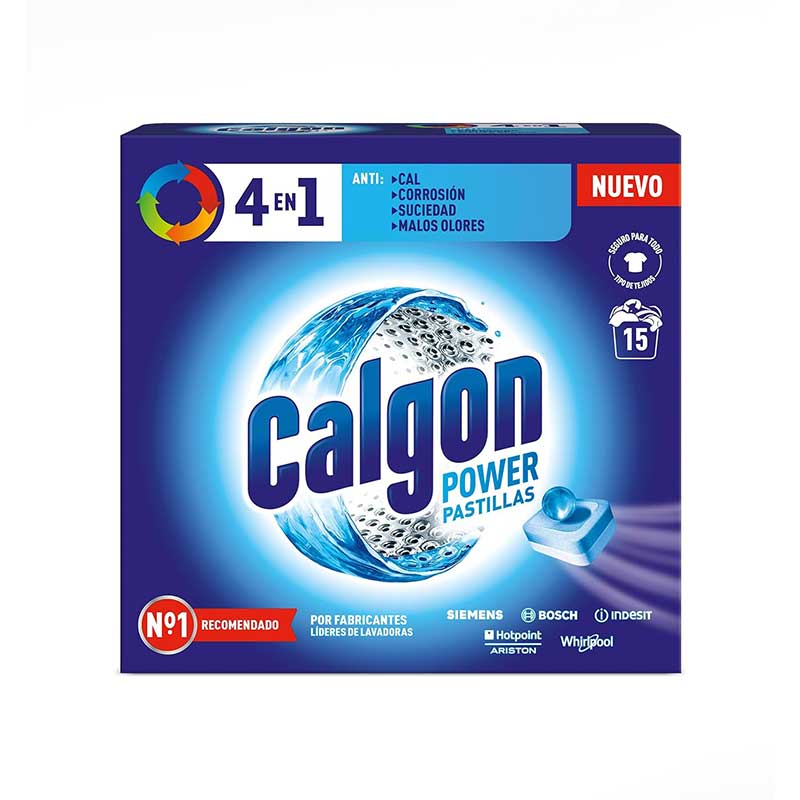 قرص جرمگیر ماشین لباسشویی کالگون Calgon بسته 15 عددی