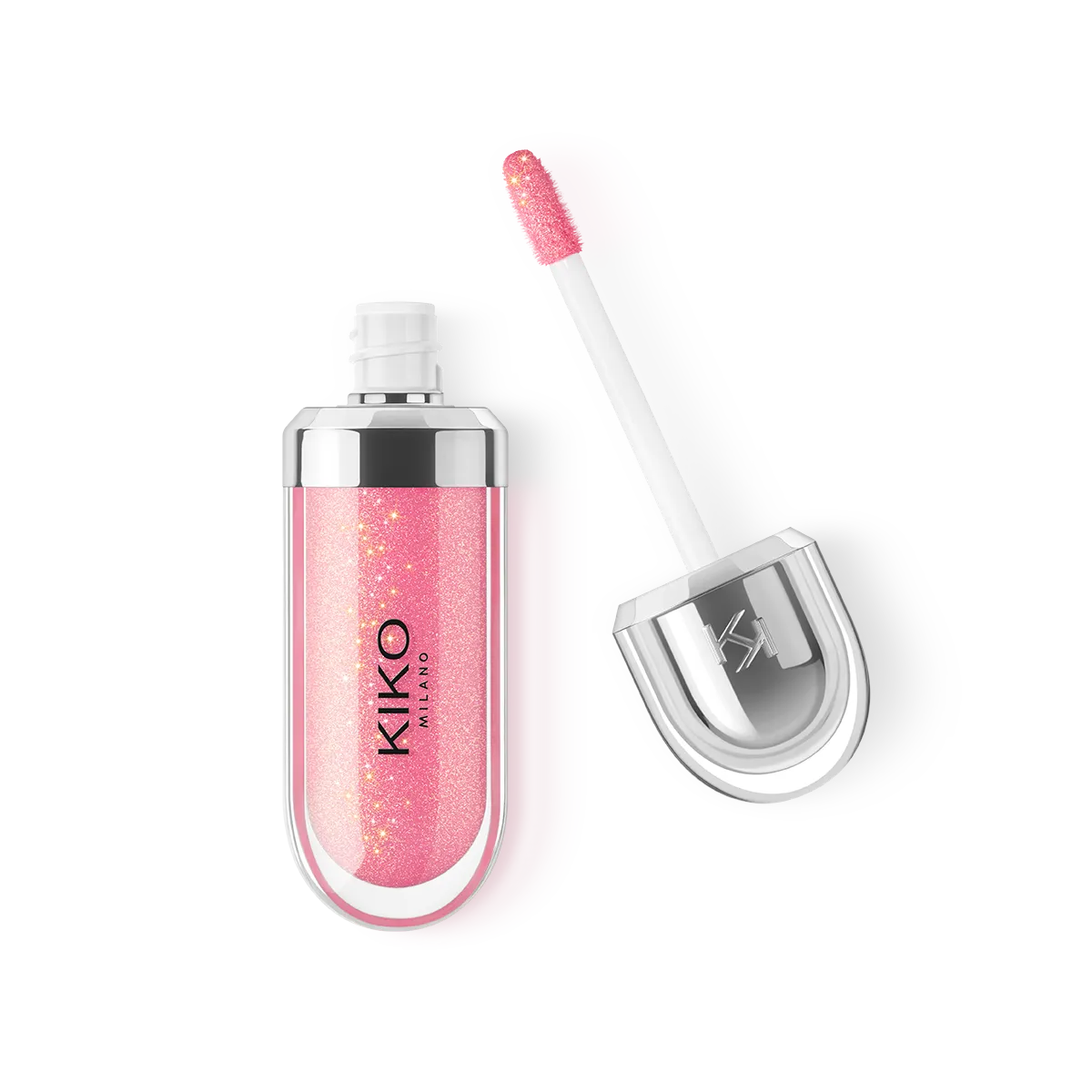 لیپ گلاس شاین دار و براق کیکو Kiko رنگ Sparkling Hibiscus Pink شماره 26 مدل 3D Hydra Gloss