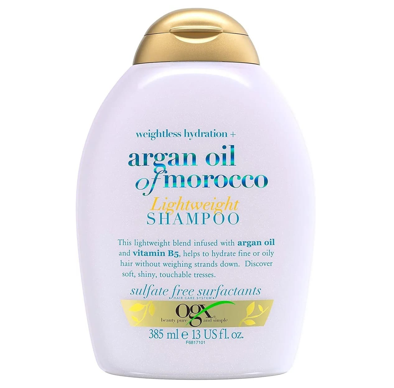 شامپو او جی ایکس OGX آبرسان مو حاوی آرگان مدل Weightless Hydration Argan Oil حجم 385 میل