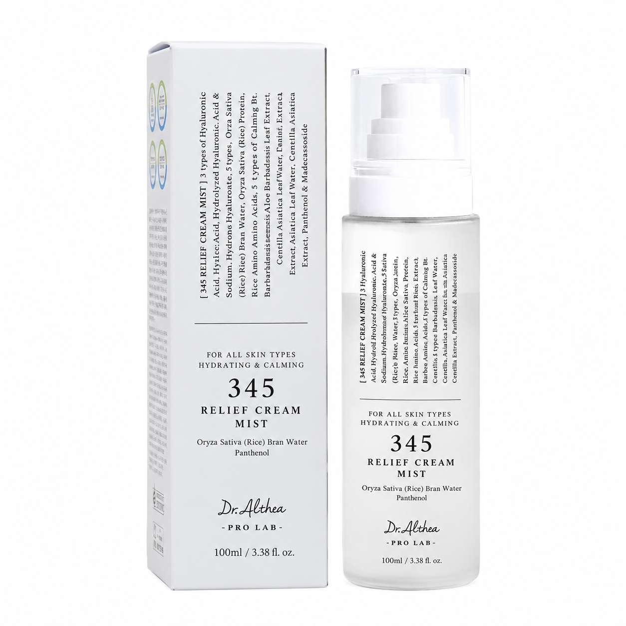 اسپری میست کرمی دکتر آلتیا Dr.Althea 345 ترمیم کننده و مرطوب کننده حجم 100 میل