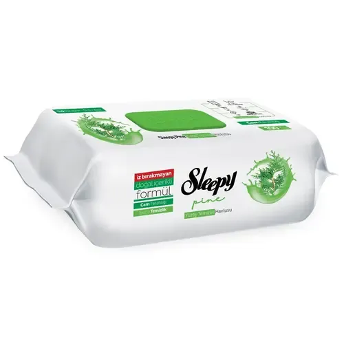 دستمال مرطوب اسلیپی Sleepy رایحه کاج بسته 100 عددی