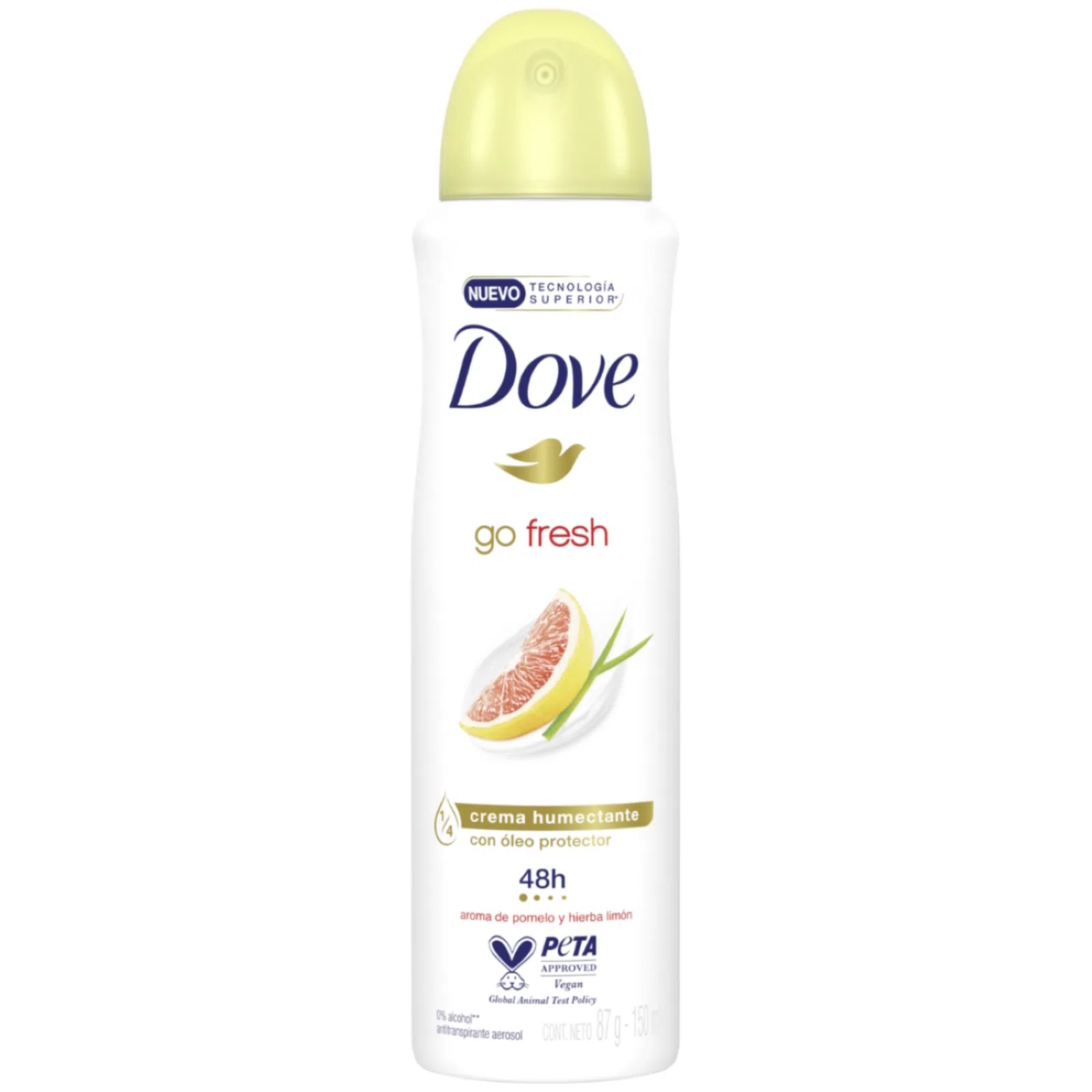 اسپری دئودورانت داو Dove زنانه مدل Go Fresh رایحه گریپ فروت حجم 250 میل