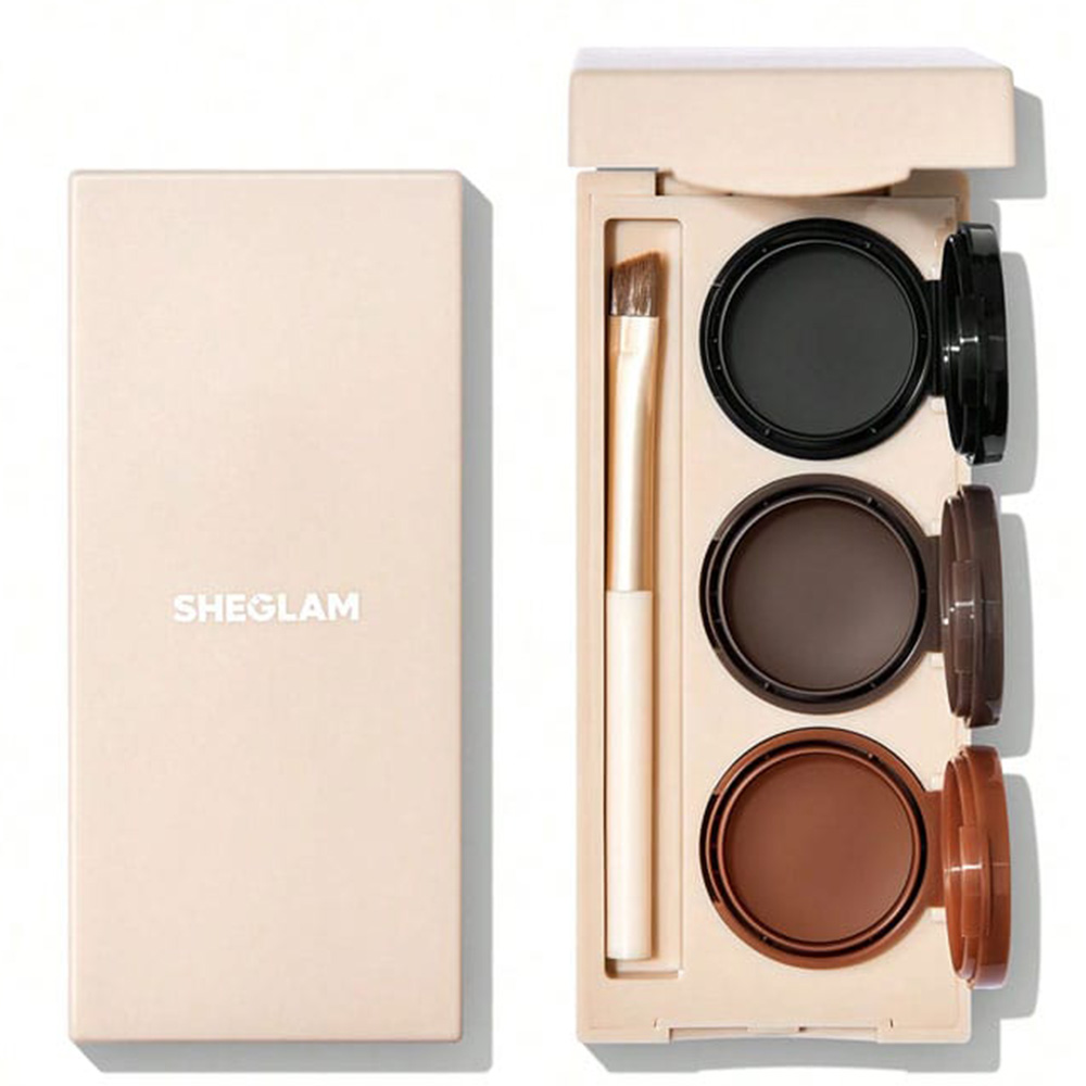 پالت 3 عددی خط چشم و ابرو ژله ای شیگلم وزن 4.2 گرم