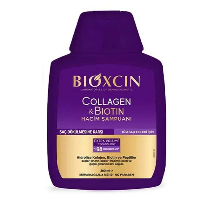 شامپو بیوکسین BIOXCIN حاوی کلاژن و بیوتین حجم 300 میل