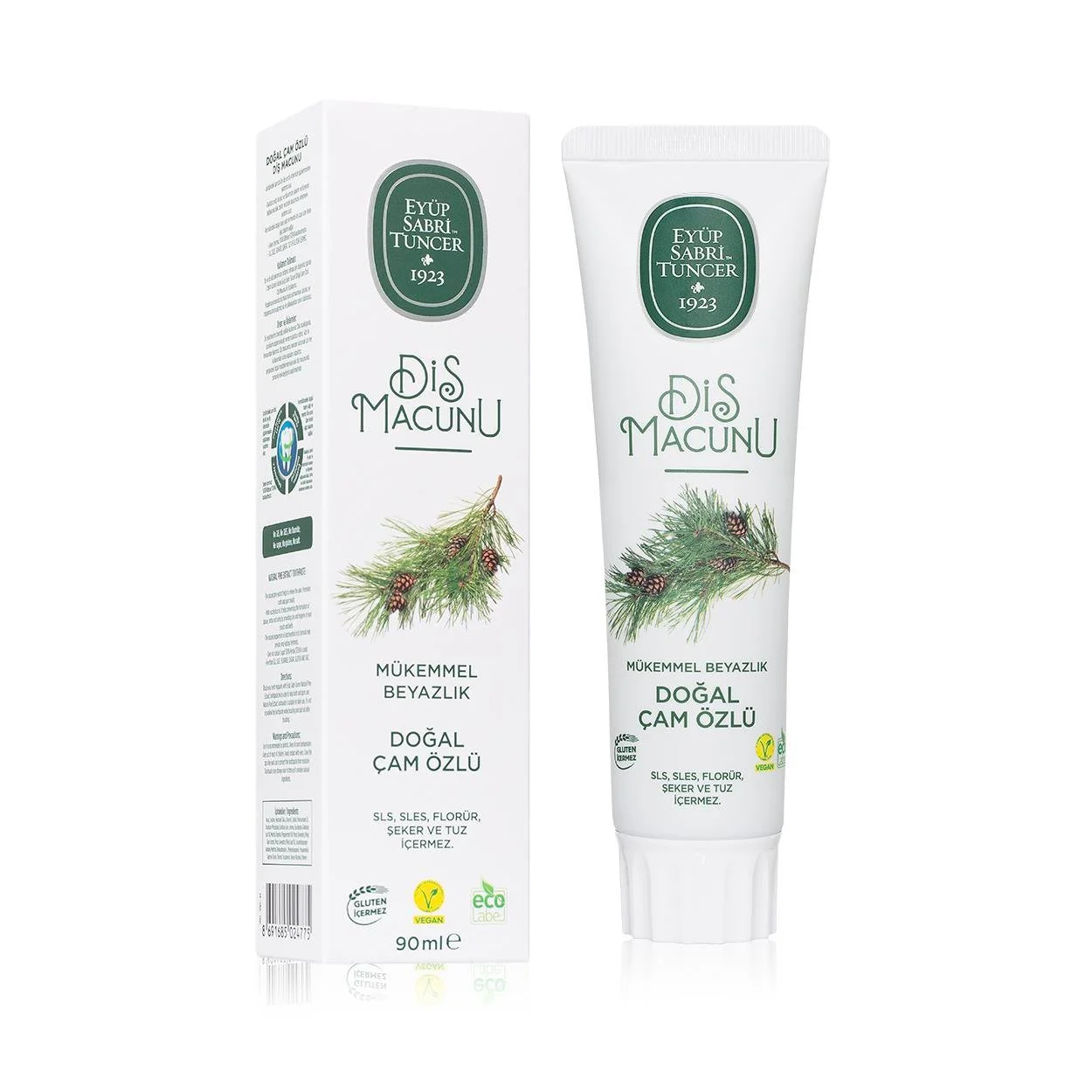 خمیر دندان ایوب صبری Eyüp Sabri عصاره میوه کاج سفید کننده روزانه حجم 90 میل