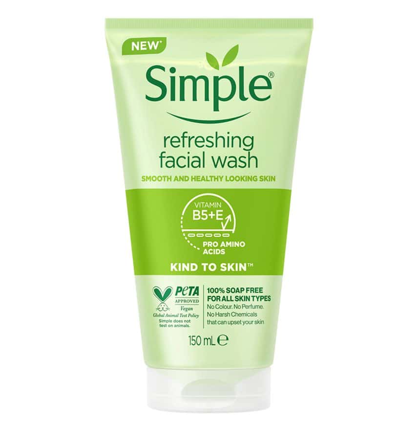 ژل شستشو سیمپل Simple مدل Refreshing شاداب کننده حجم 150 میل