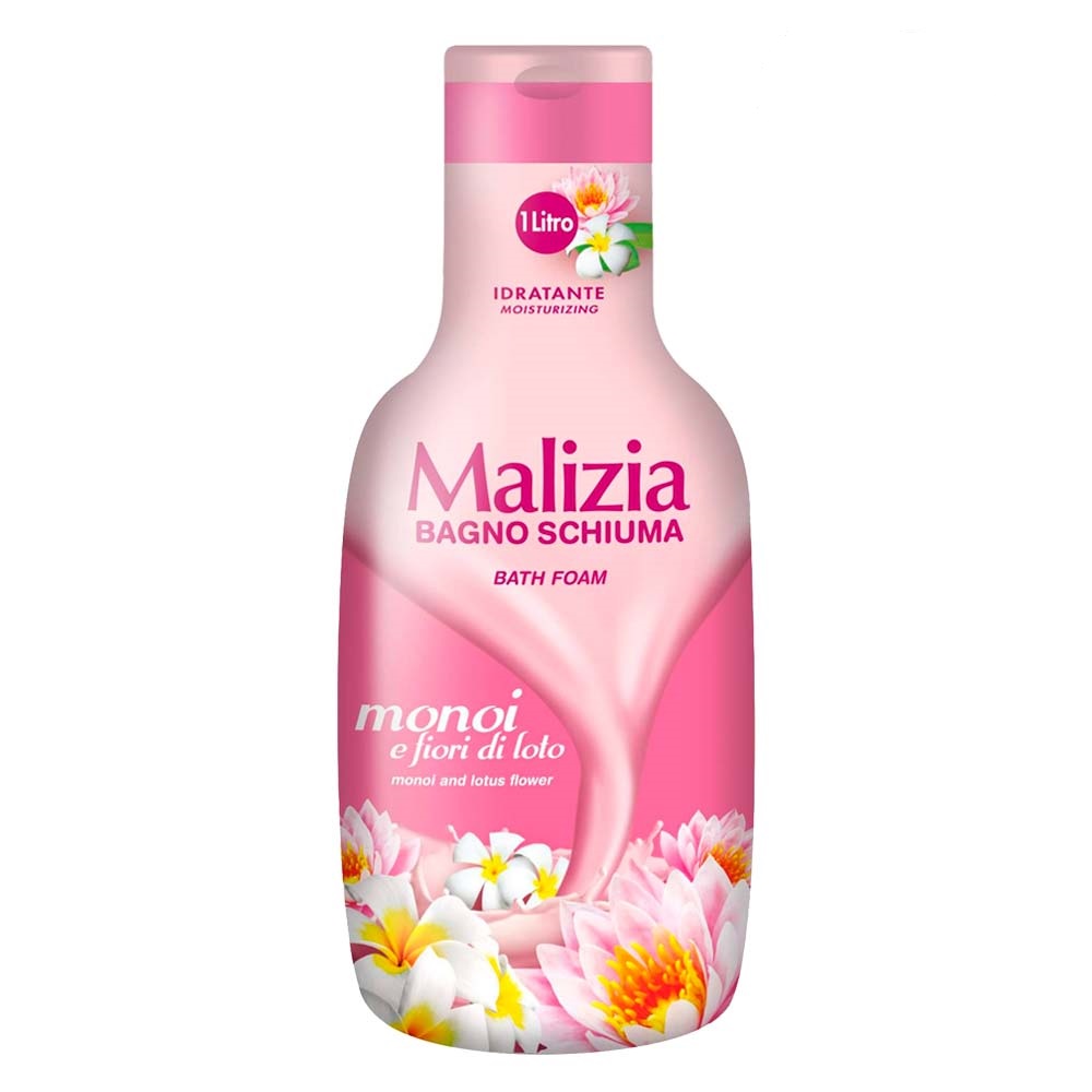شامپو بدن مالیزیا Malizia مدل Monoi e Fiori Di Loto حجم 1000 میل