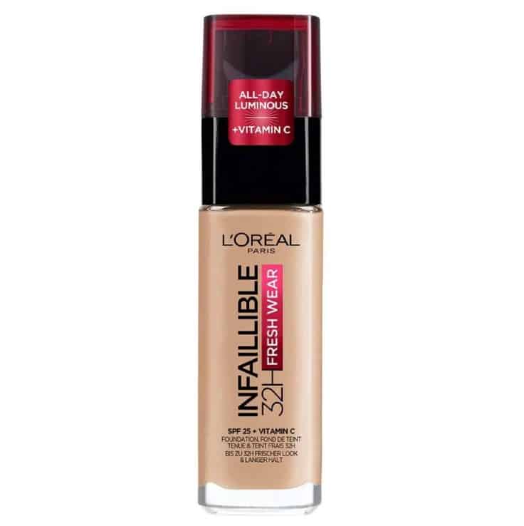 کرم پودر شیشه ای لورال Loreal مدل INFAILLIBLE شماره 125 حجم 30 میل