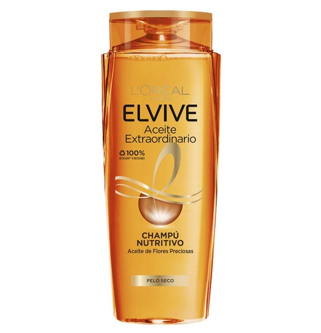 شامپو لورال Loreal موهای خشک مدل EXTRAORDINARY OIL حجم 700 میل (اصل اسپانیا)