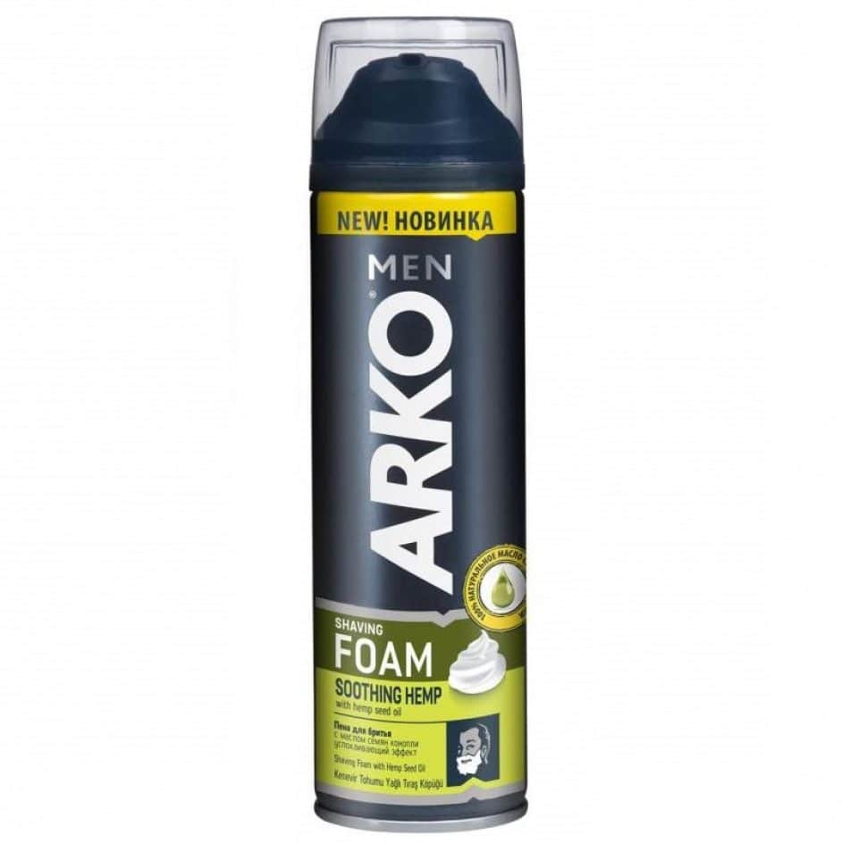 فوم اصلاح صورت آرکو من مدل Shoothing Hemp حجم 200 میل