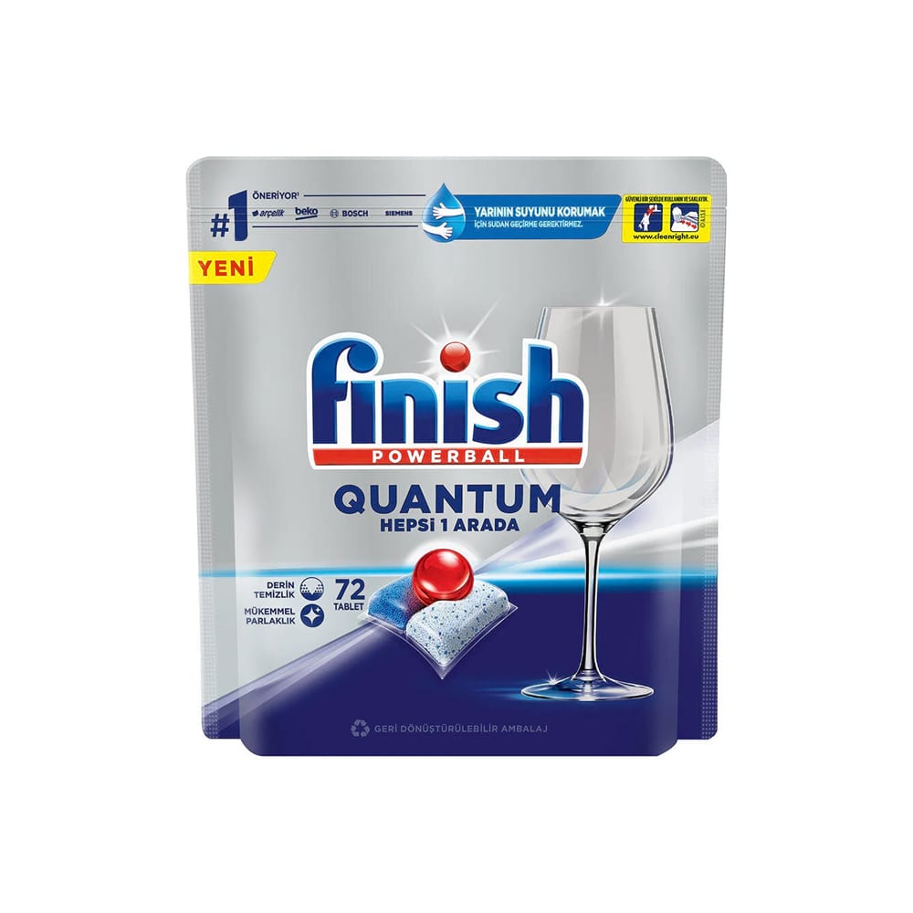 قرص ظرفشویی فینیش مدل کوانتوم بسته 72 عددی